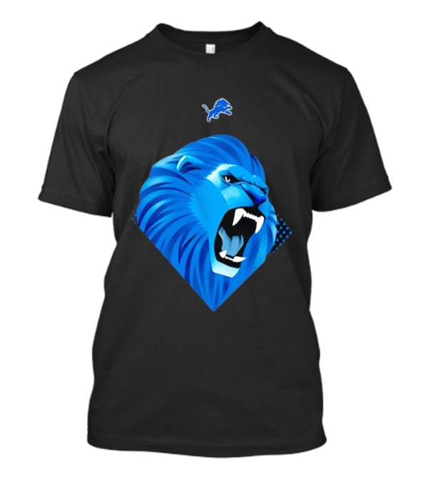 Team Youth Detroit Lions Roaring Blue Lion T-Shirt