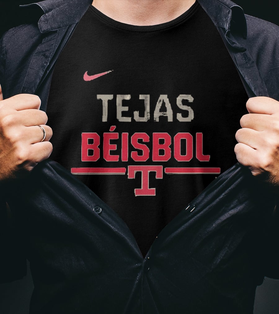Texas Rangers Tejas Béisbol 2026 Nike City Connect Wordmark T-Shirt