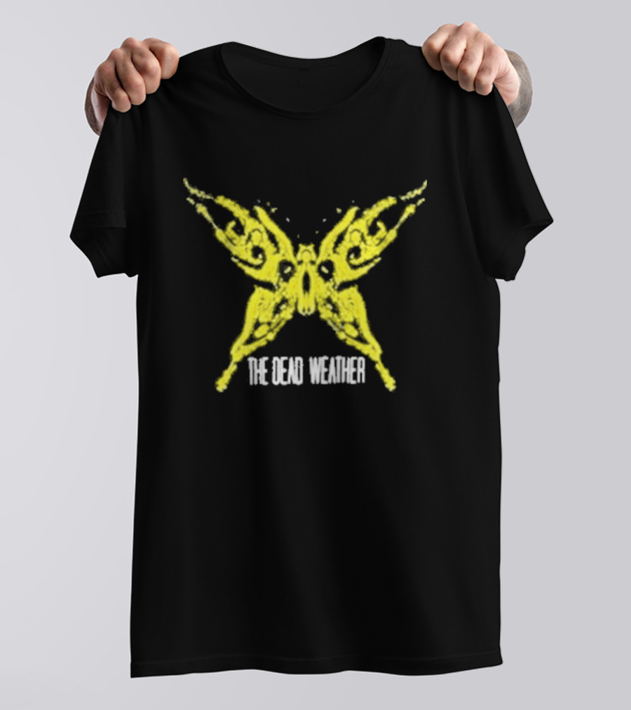 The Dead Weather Bone Butterfly Yellow Wings T-Shirt