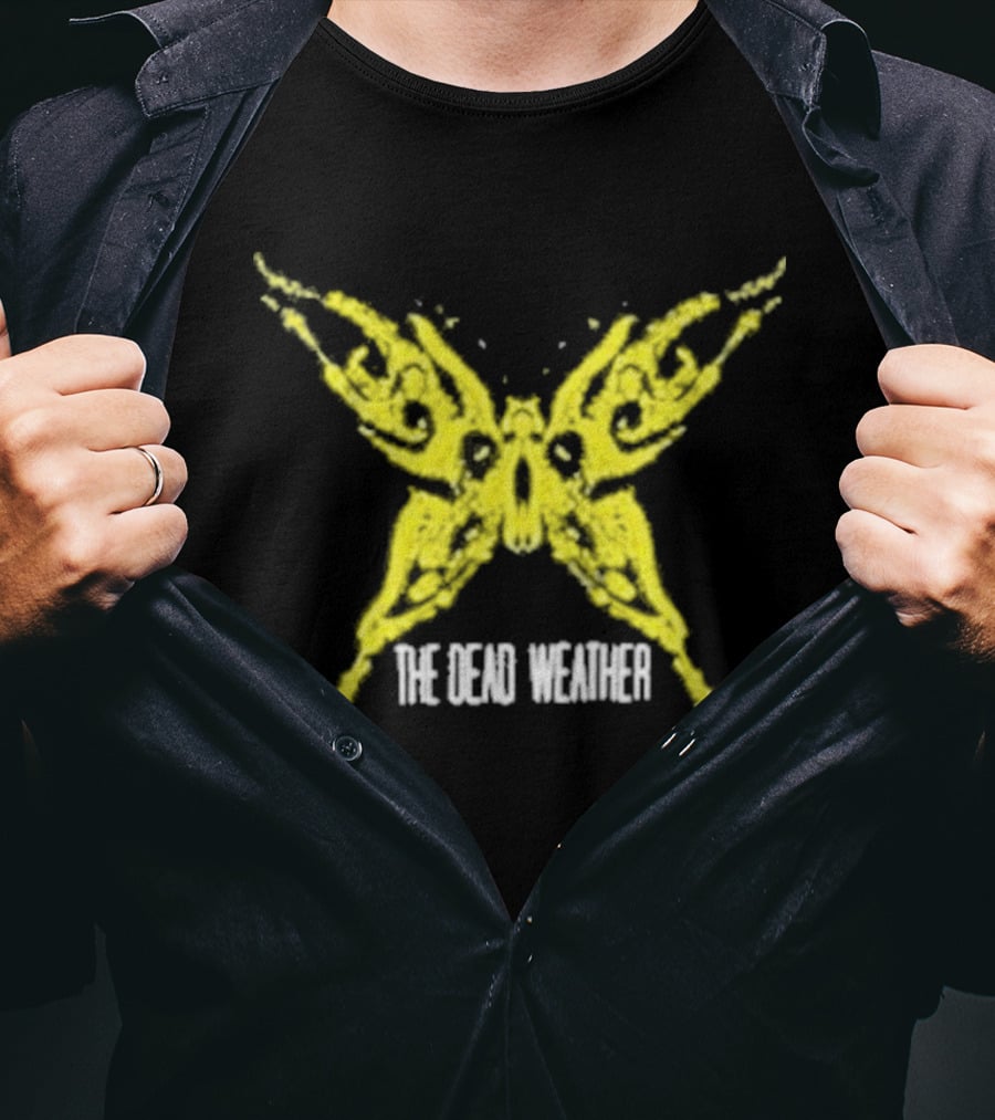 The Dead Weather Bone Butterfly Yellow Wings T-Shirt