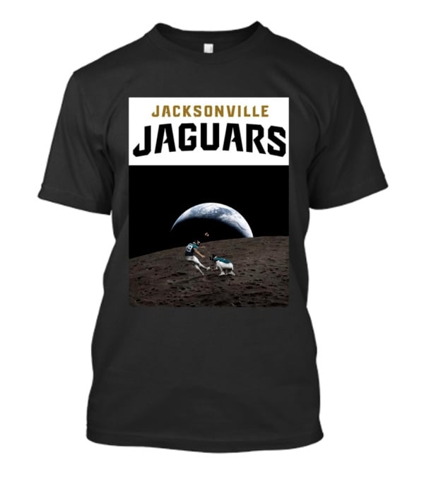 Jacksonville Jaguars Artemis II Moon Football T-Shirt