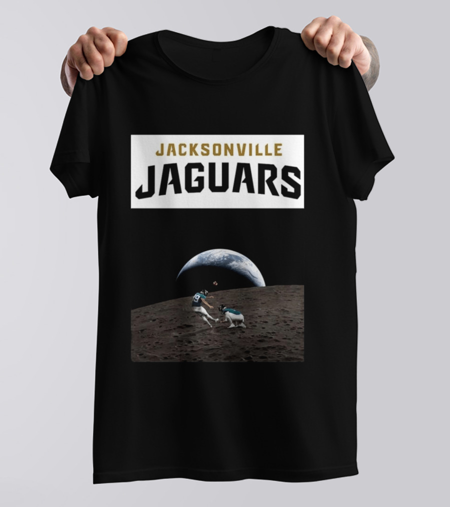 Jacksonville Jaguars Artemis II Moon Football T-Shirt
