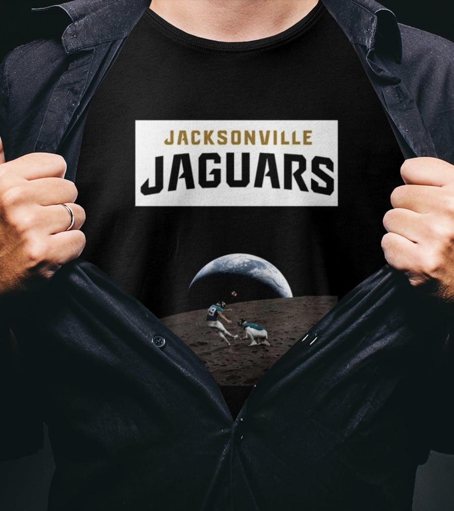Jacksonville Jaguars Artemis II Moon Football T-Shirt