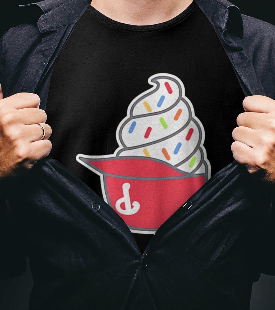 Philadelphia Phillies Ice Cream Hat With Sprinkles T-Shirt