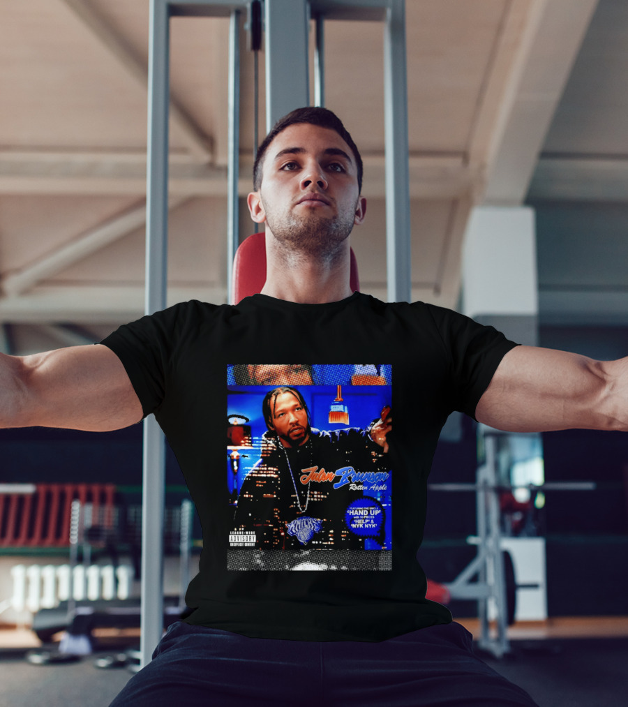 Jalen Brunson Rotten Apple Knicks Hand Up NYYK Empire T-Shirt