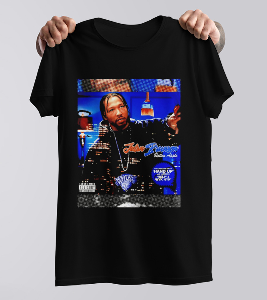 Jalen Brunson Rotten Apple Knicks Hand Up NYYK Empire T-Shirt