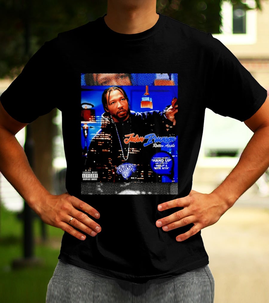 Jalen Brunson Rotten Apple Knicks Hand Up NYYK Empire T-Shirt