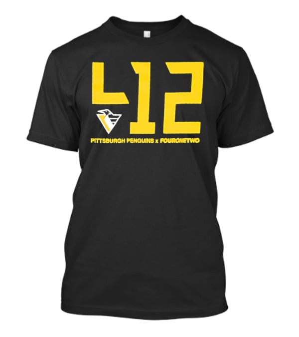 Pittsburgh Penguins 412 Fouronetwo Yellow Number T-Shirt