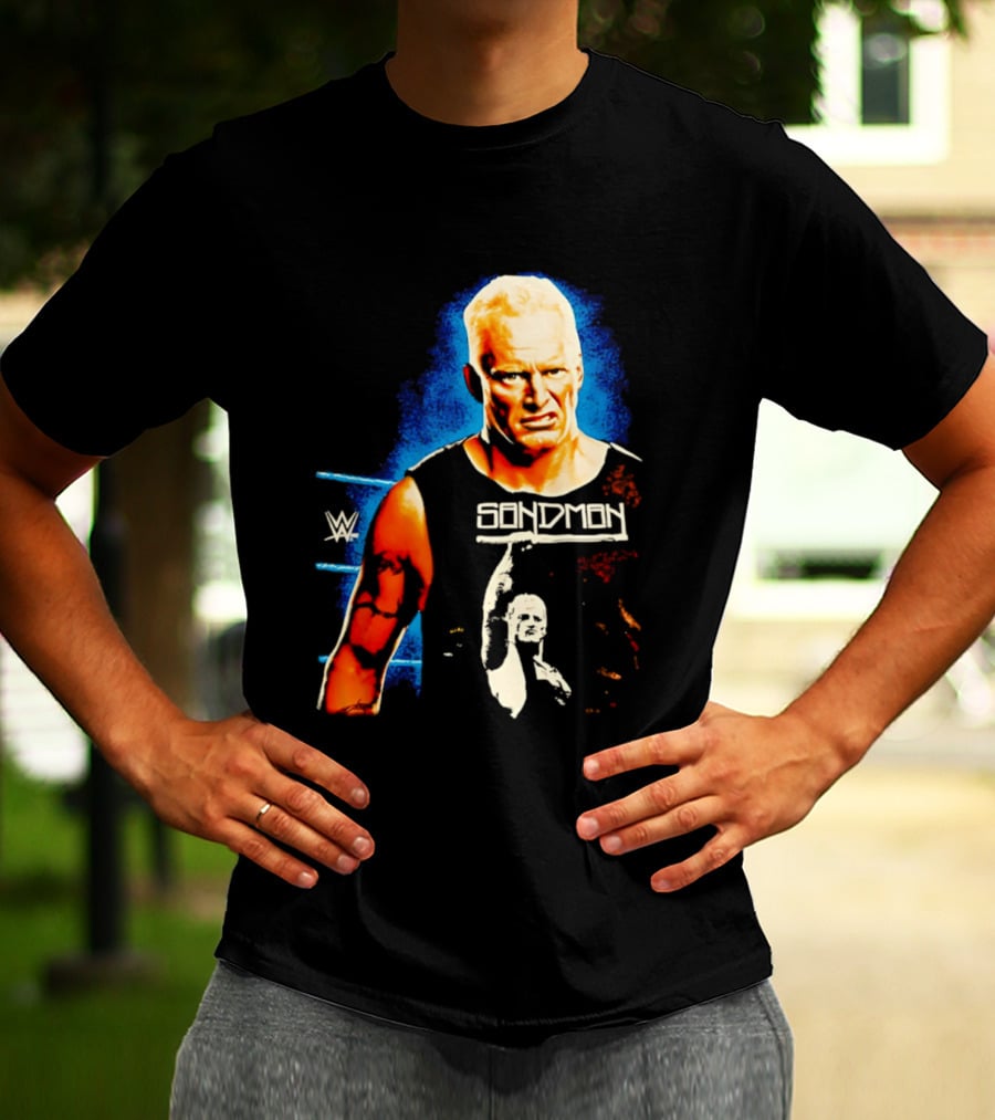 Wrestling Icon Sandman WWE Hardcore Legend T-Shirt