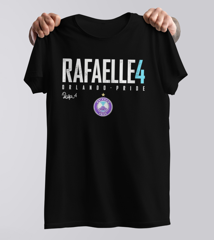 Rafaelle 4 Orlando Pride Pop4 Soccer Star Authentic Team Gear T-Shirt