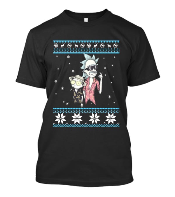 Rick And Morty Fear And Loathing In Schwift Christmas Sweater Holiday T-Shirt