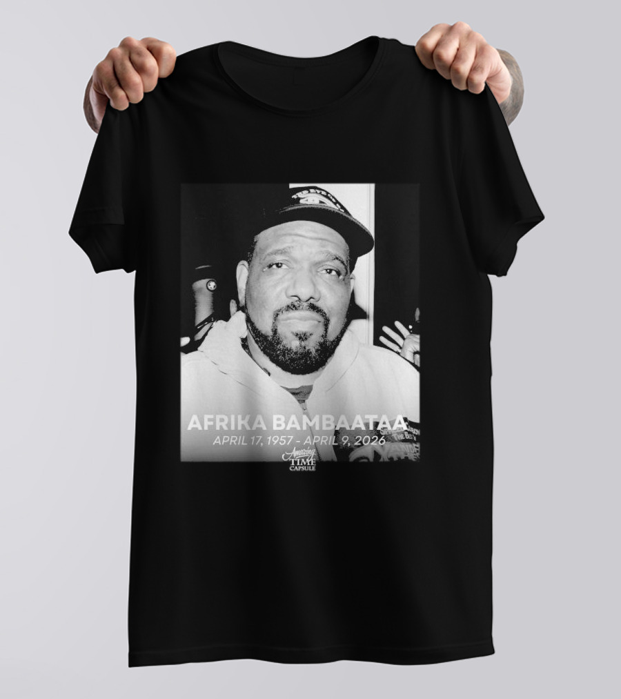 Afrika Bambaataa April 17 1957 April 9 2026 Time Capsule T-Shirt