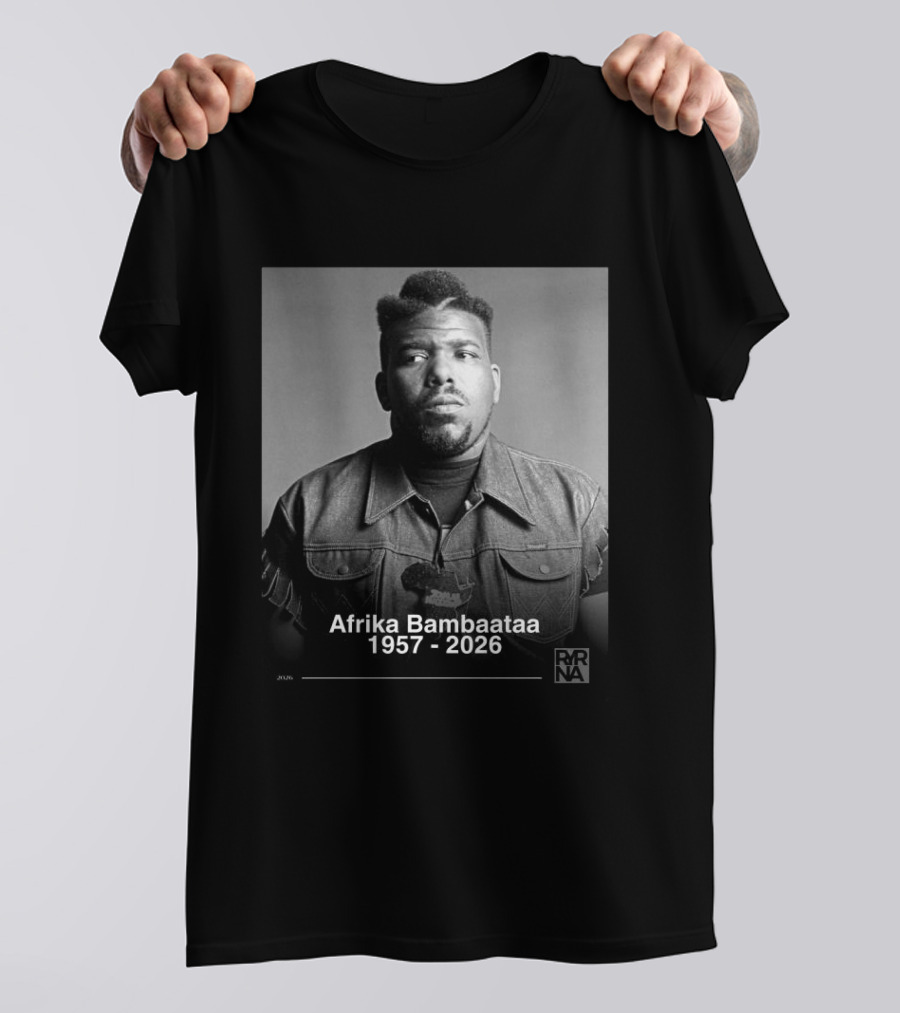 Afrika Bambaataa 1957 2026 Pioneer Legacy RNNA T-Shirt