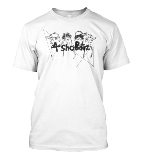 4shoboiz Lngshot Kpop Boy Group Portrait Sketch T-Shirt