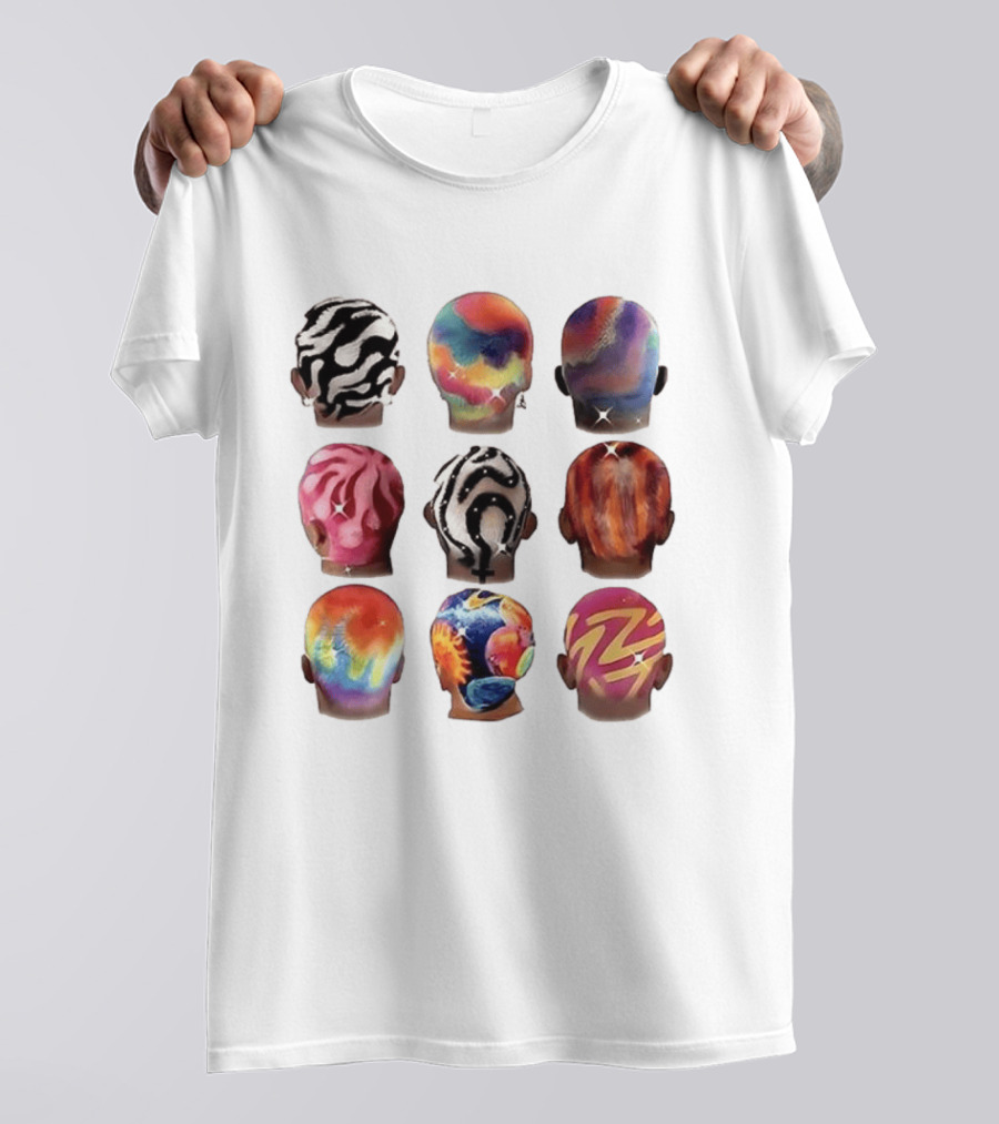 Boys Hair Colour Vibrant Patterns And Artistic Styles T-Shirt