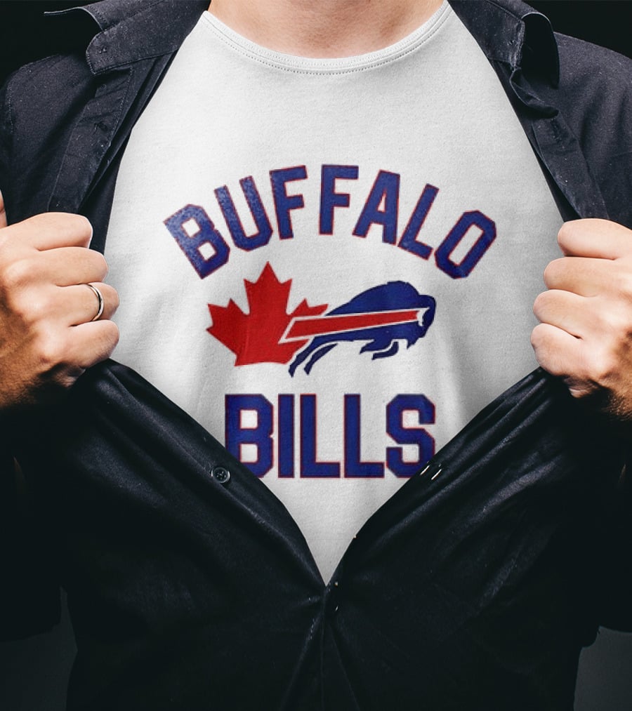 Buffalo Bills Maple Leafs Mafia Canada Collaboration T-Shirt