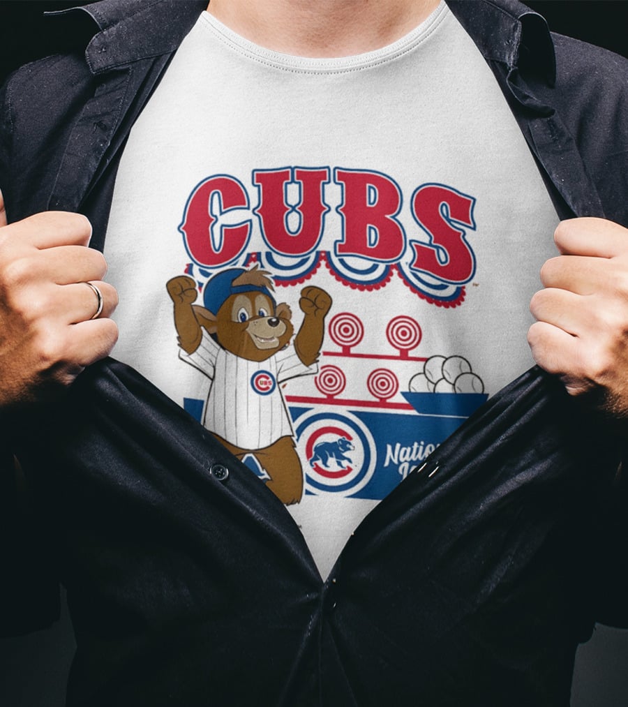Chicago Cubs 2026 National League Mascot Step Back Up T-Shirt