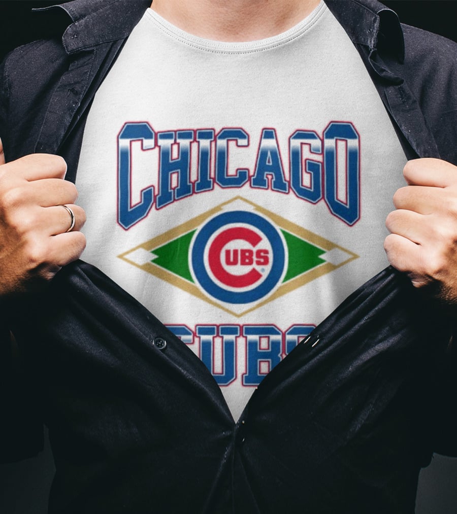 Chicago Cubs MLB Baseball Field T-Shirt