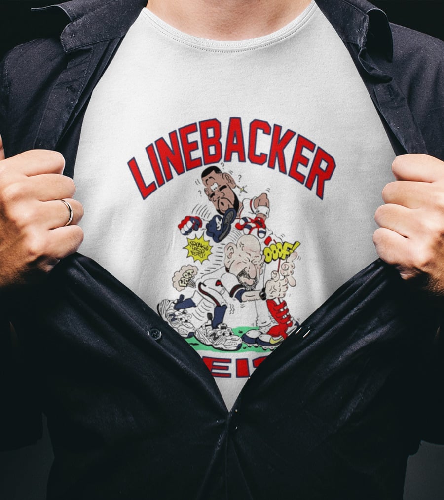 Linebacker Weiss Walt Weiss Caricature Comic Style Action T-Shirt
