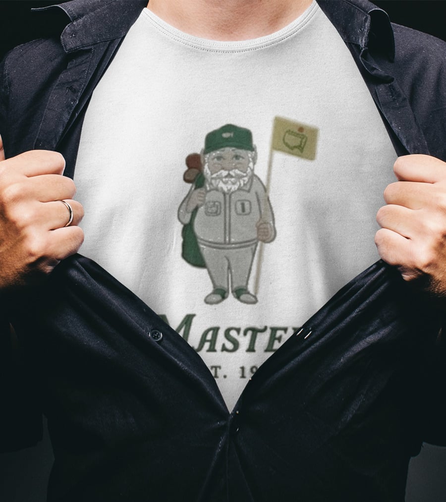 Masters Golf Gnome Est 1934 Augusta Flag T-Shirt