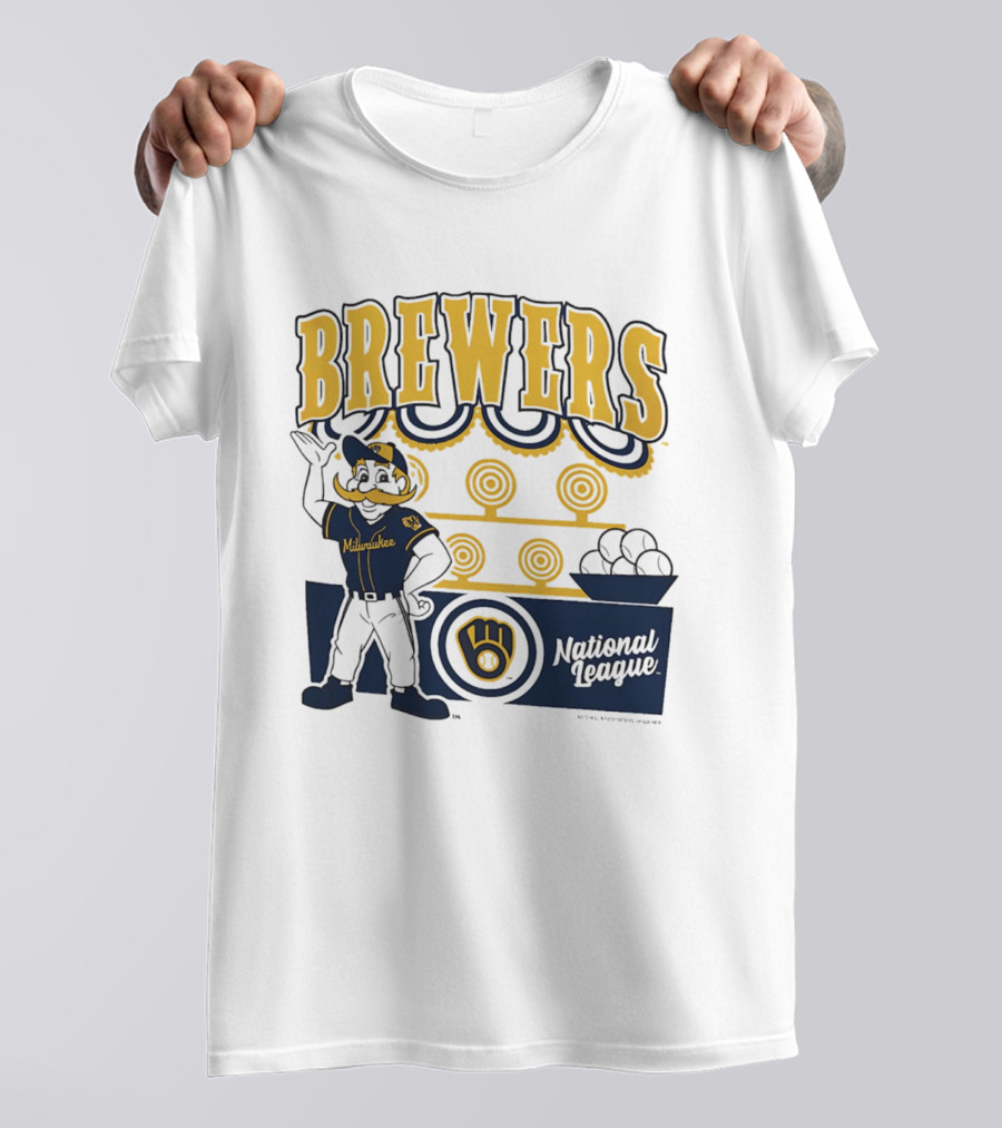 Milwaukee Brewers National League 2026 Step Back Up T-Shirt