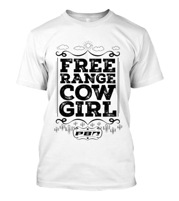 PBR Free Range Cowgirl 2026 Professional Bull Riders T-Shirt