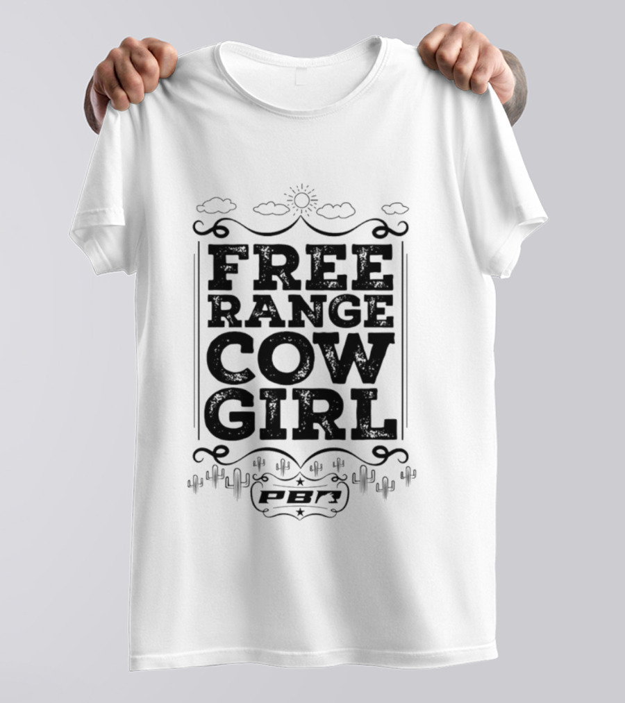 PBR Free Range Cowgirl 2026 Professional Bull Riders T-Shirt