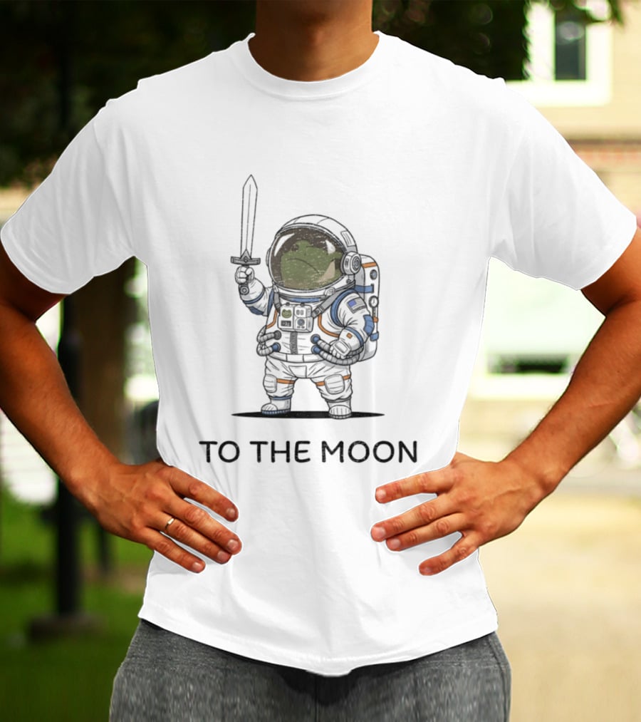Frog To The Moon Astronaut NASA Artemis 2 2026 Space Adventure T-Shirt