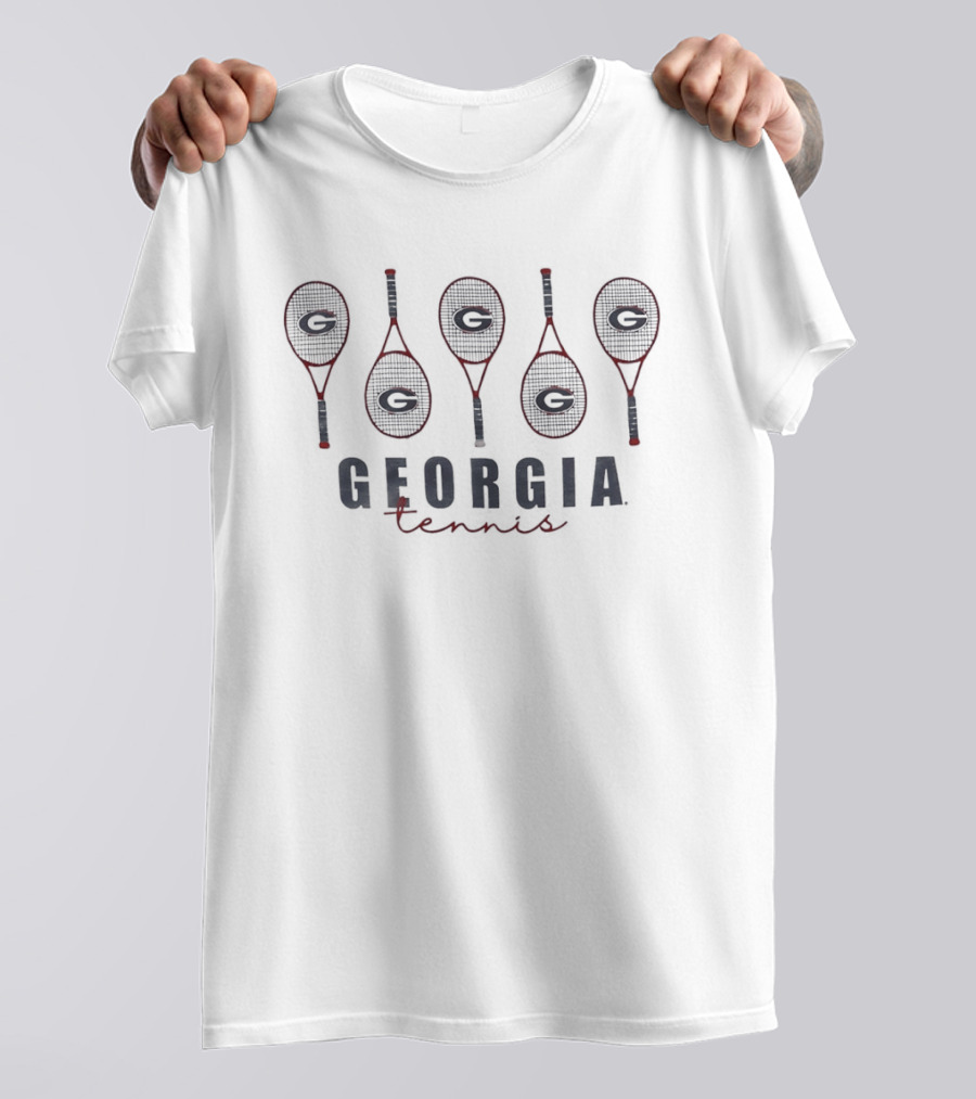 Georgia Bulldogs Tennis Rackets Classic Sports Fan Gear T-Shirt