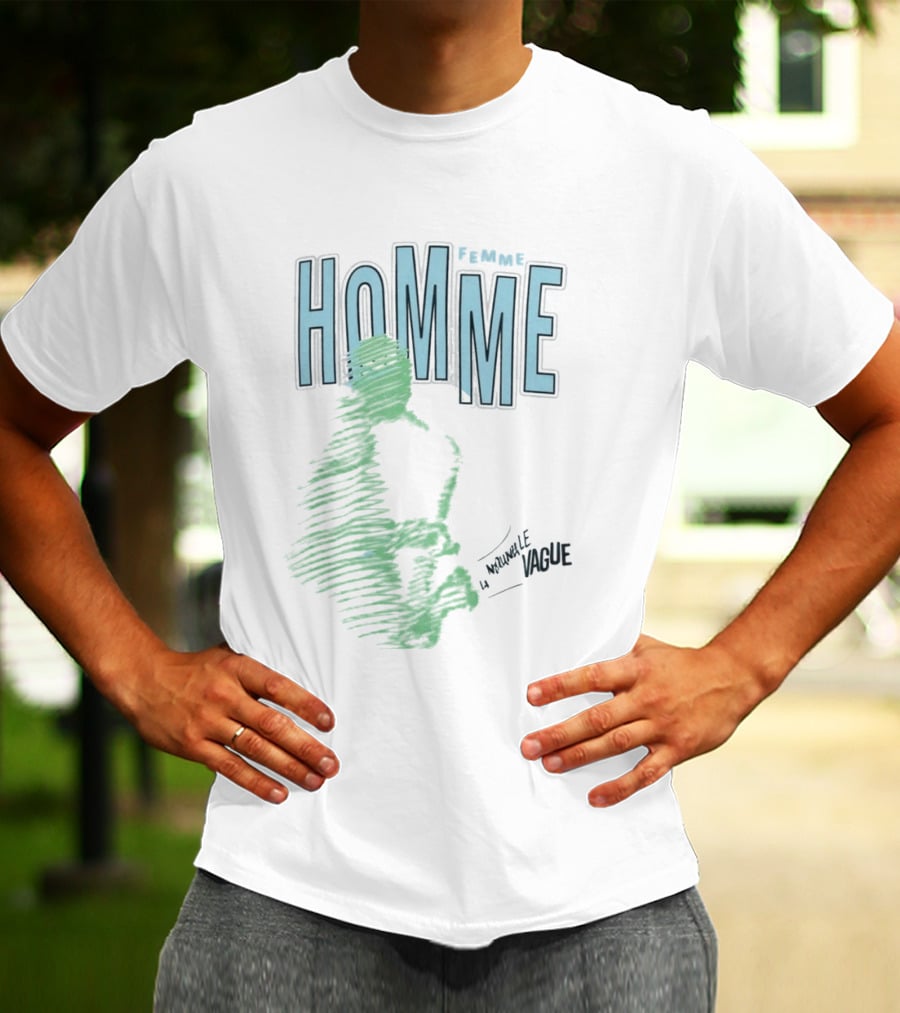 Homme Femme Justin Eboigbe La Nouvelle Vague T-Shirt