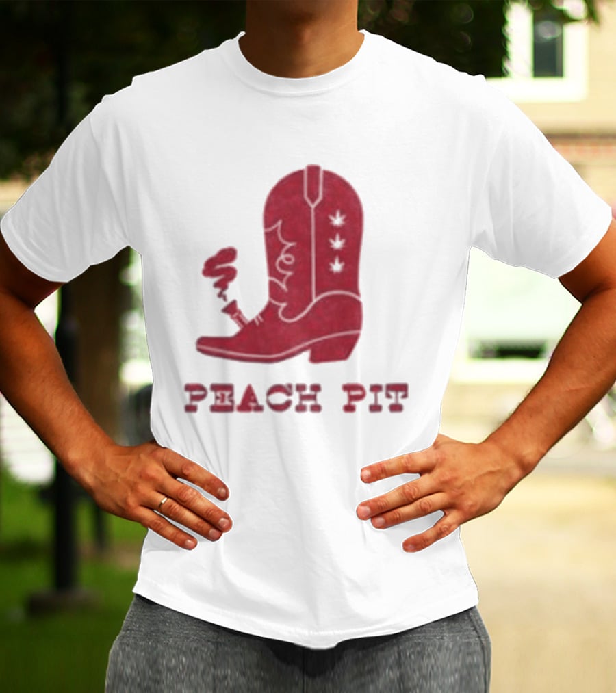 Peach Pit Boot Bong Iconic Music T-Shirt