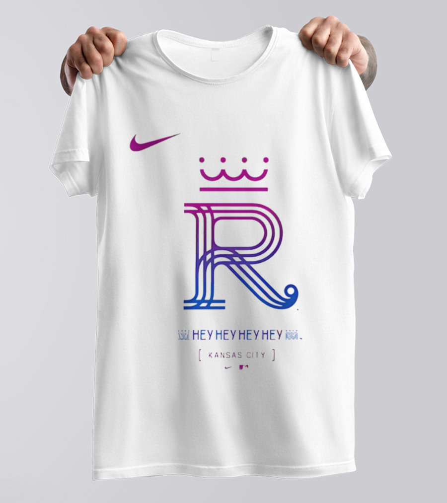 Kansas City Royals 2026 City Connect Hey Hey Hey Nike Royals Large T-Shirt