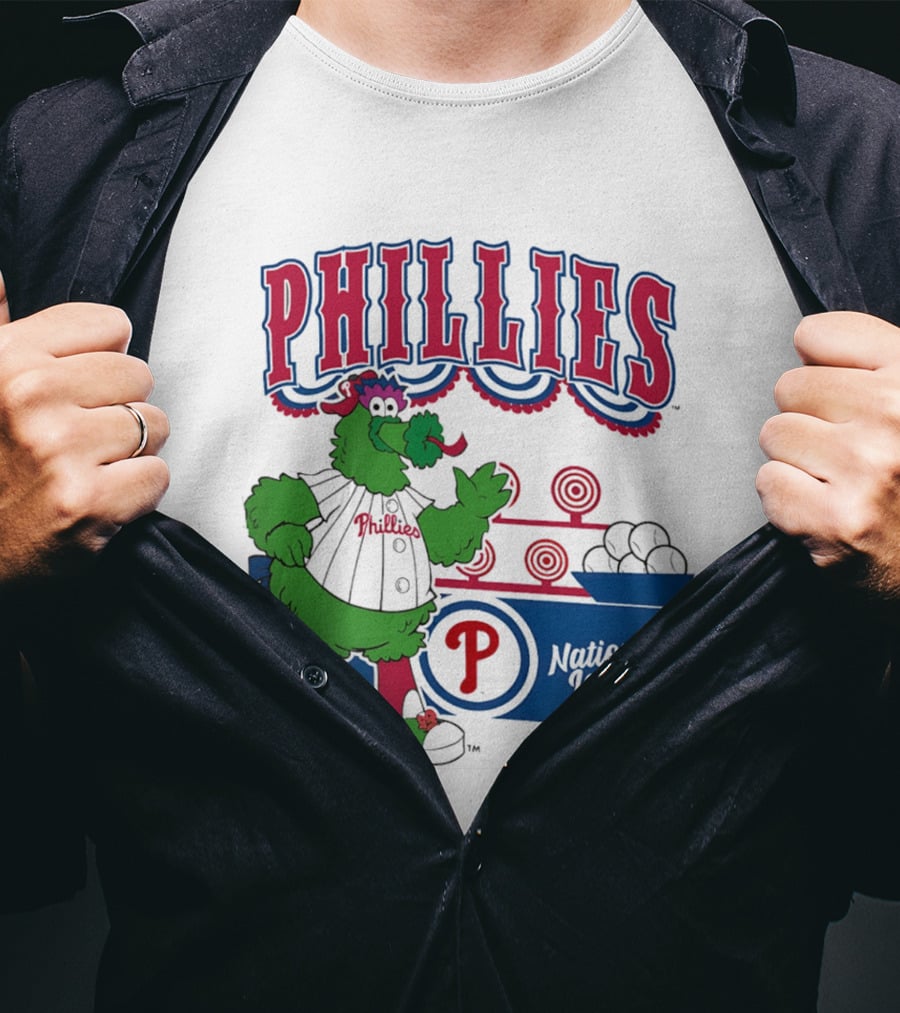 Philadelphia Phillies 2026 Step Back Up Phillies Phanatic National League T-Shirt