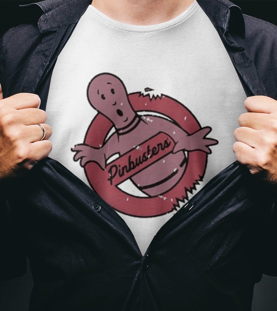 Pinbusters Parody Bowling Ghost T-Shirt