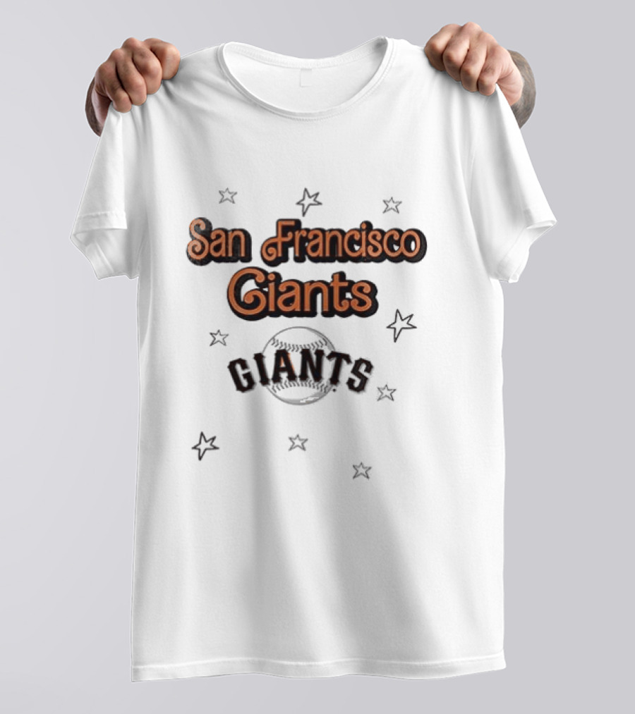 San Francisco Giants X Barbie 3D Hit The Dang Ball Stars T-Shirt