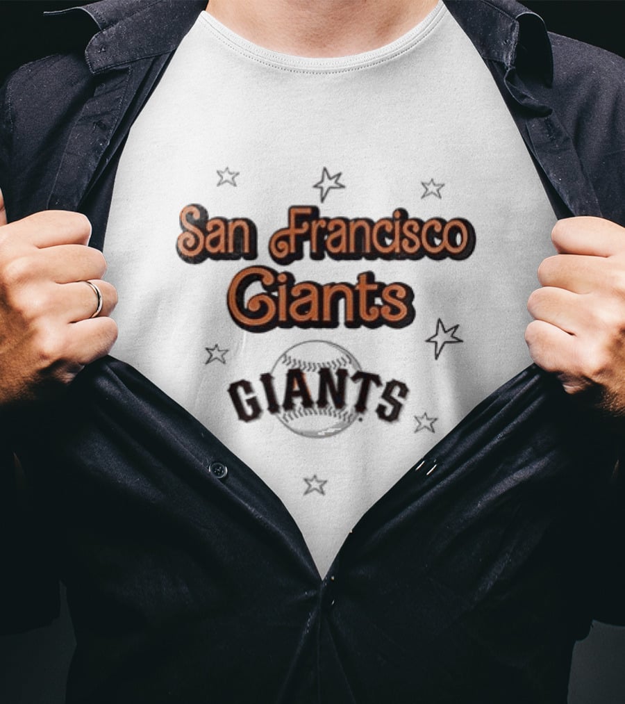 San Francisco Giants X Barbie 3D Hit The Dang Ball Stars T-Shirt