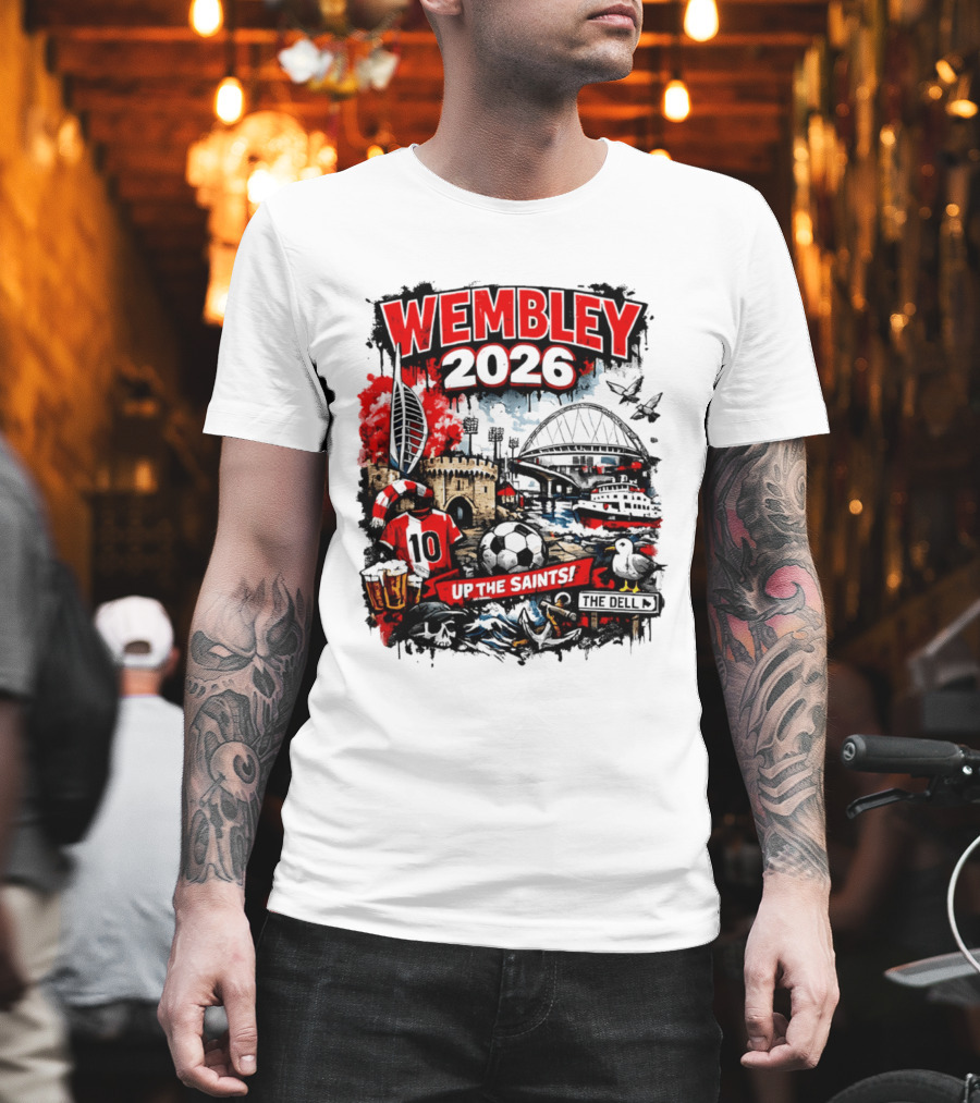 Southampton Football Wembley 2026 Up The Saints Fan Celebration T-Shirt