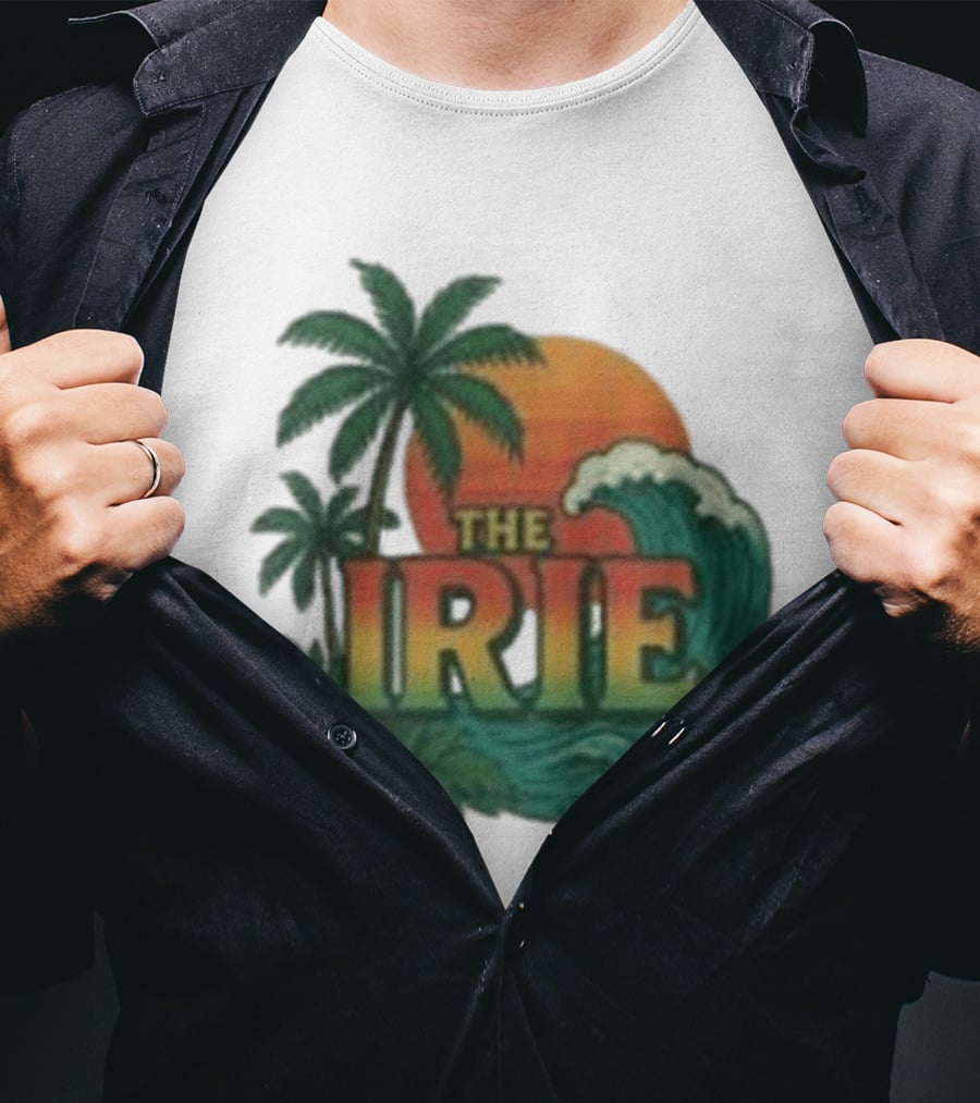 Tropical Palm Trees Sunset Wave Irie T-Shirt