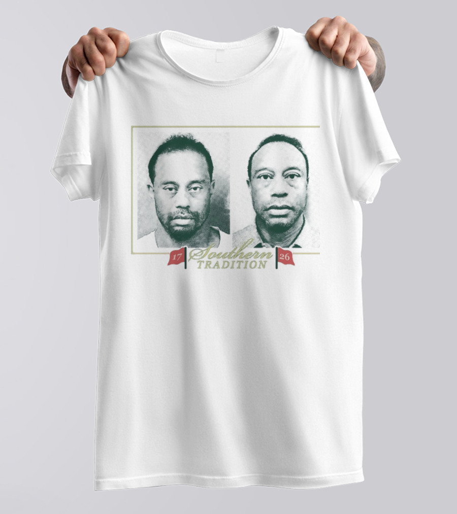 Tiger Woods Southern Tradition Shot 17 26 Image T-Shirt