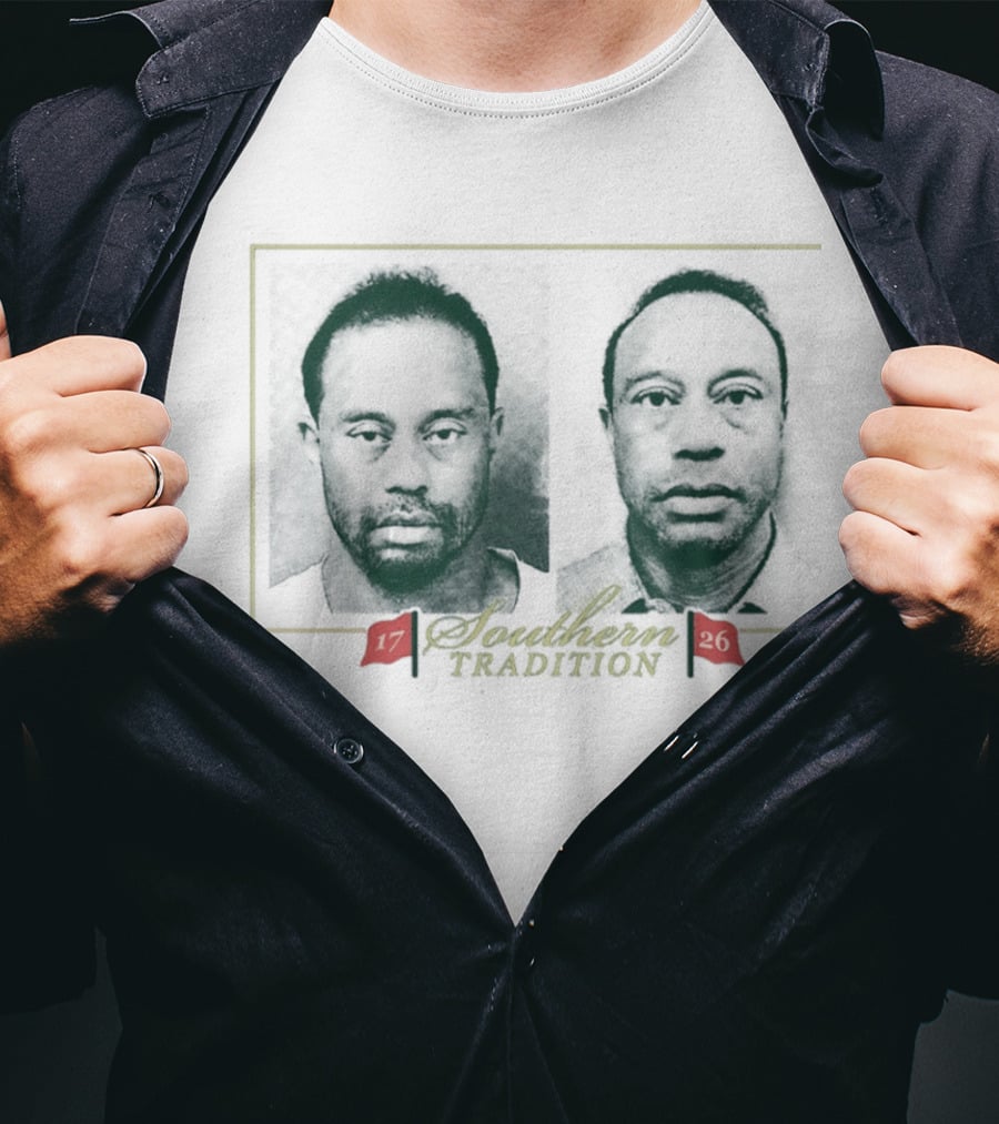 Tiger Woods Southern Tradition Shot 17 26 Image T-Shirt