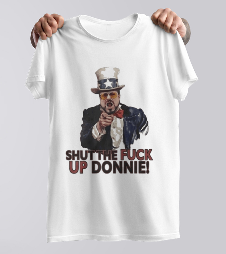 Walter Sobchak Shut The Fuck Up Donnie Uncle Sam T-Shirt