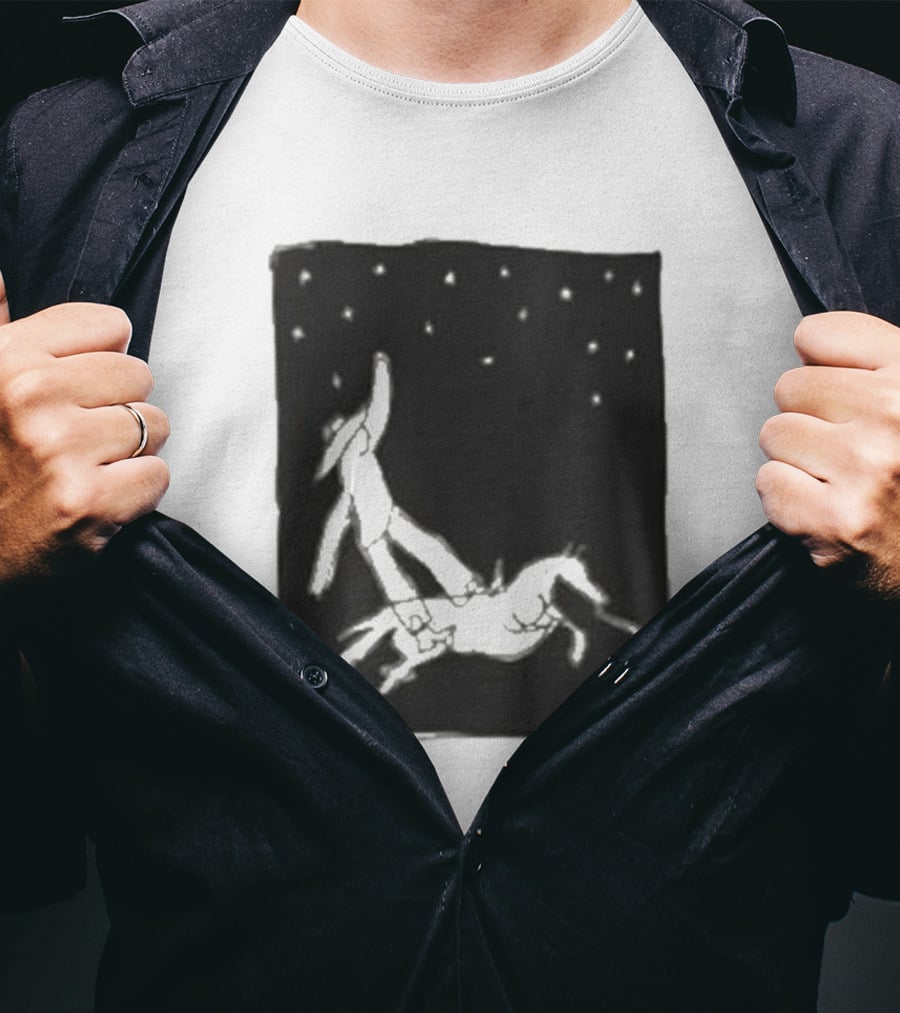 Anna Tivel Cowboy Under Starry Night T-Shirt