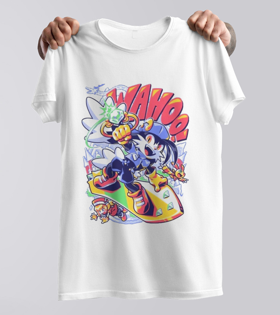 Fangamer Klonoa Wahoo Vintage Style Snowboarding Adventure T-Shirt