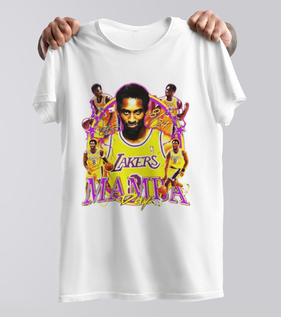 Mamba Day Kobe Bryant 8 24 Los Angeles Lakers NBA T-Shirt