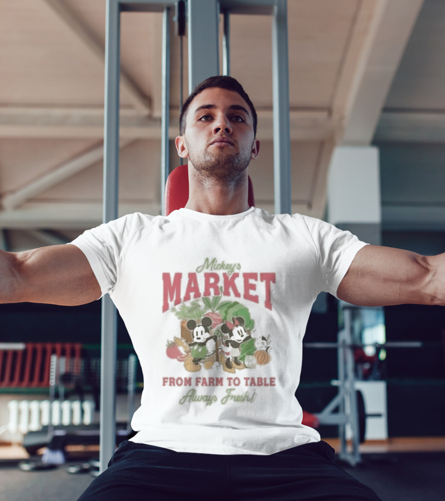 Mickey Minnie Market From Farm To Table T-Shirt
