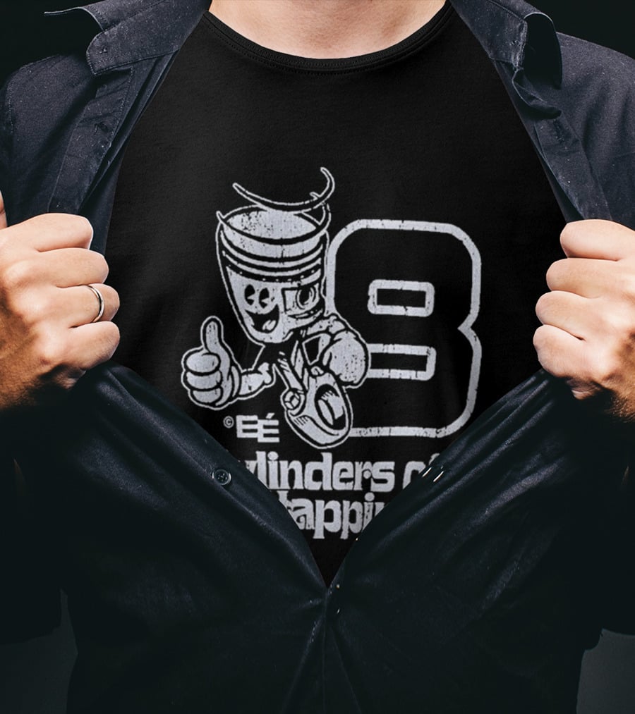 8 Cylinders Of Happiness Emoji Character Thumbs Up T-Shirt