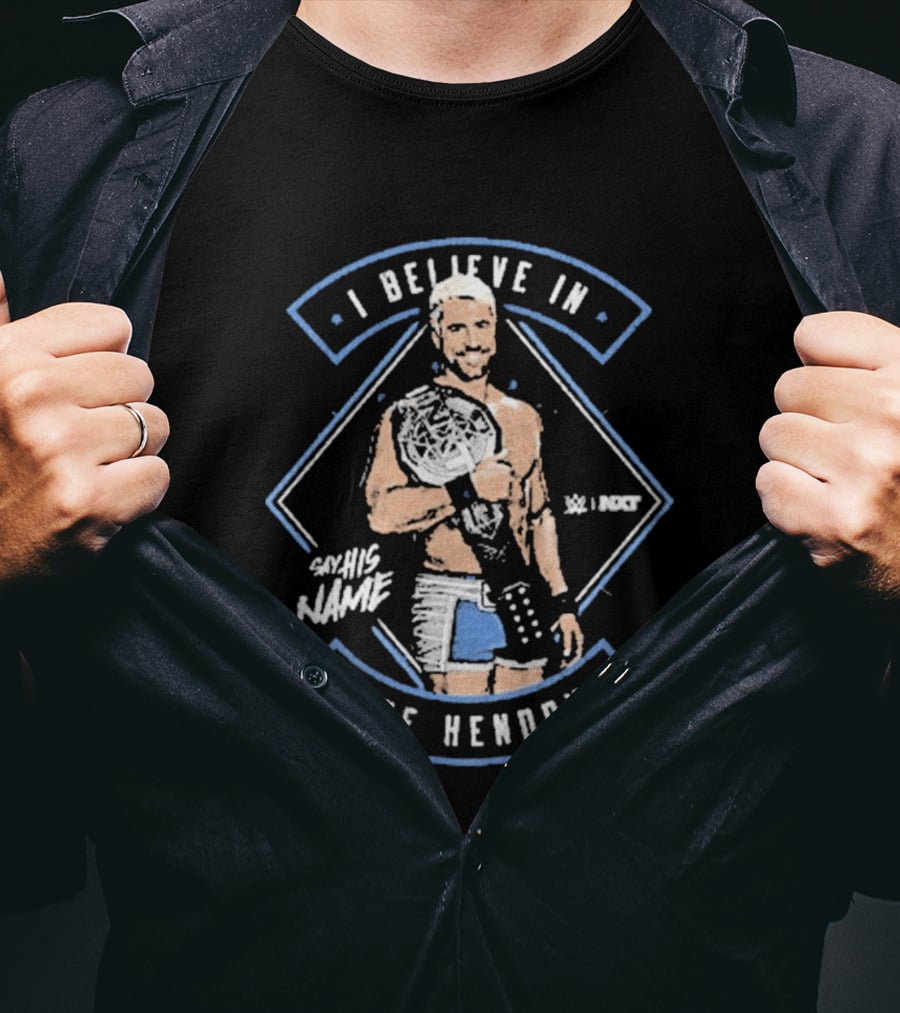 I Believe In Joe Hendry WWE Say His Name Championship Belt T-Shirt