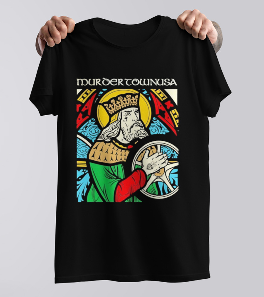 Murder Town Usa Biker Boru King Icon Medieval T-Shirt