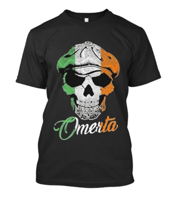 Omerta Irish Skull Tricolor Beret T-Shirt