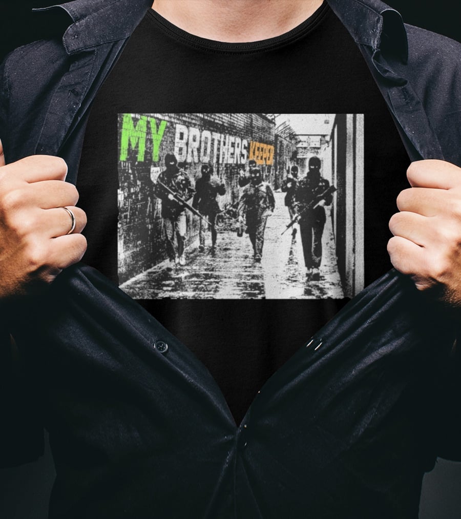 Omerta My Brothers Keeper Masked Figures Alleyway T-Shirt